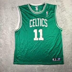 Reebok Boston Celtics Marcus Banks 11 NBA Jersey Mens XL Green Basketball Mesh